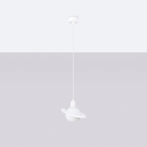 Sollux Lighting Hanglamp HYPERION 1 wit - 20x20x125cm