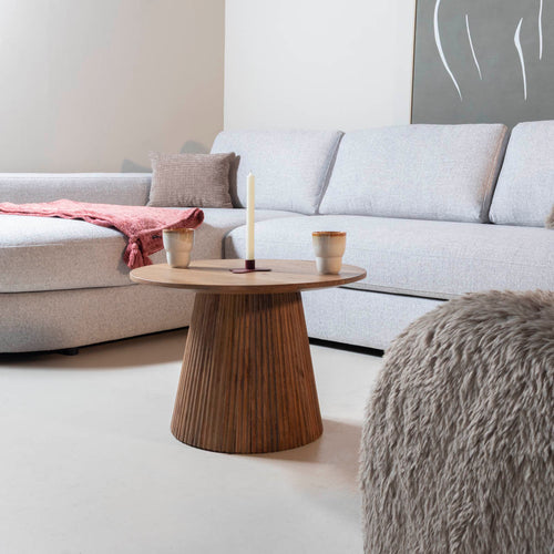 Giga Meubel Salontafel Salvador - Naturel Hout - 60x60x41cm - vtwonen shop