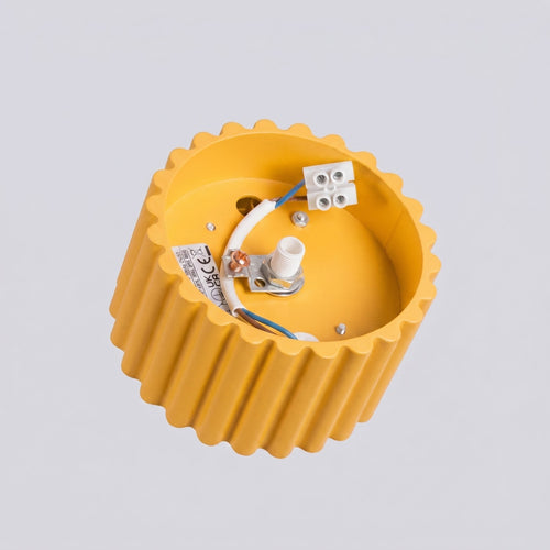 Sollux Lighting Plafondlamp AURA 1 geel Gx53 - 10x10x6cm