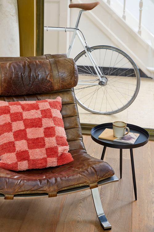 Mica Decorations Flores Bijzettafel - H44 x Ø40 cm - Metaal - Zwart - vtwonen shop