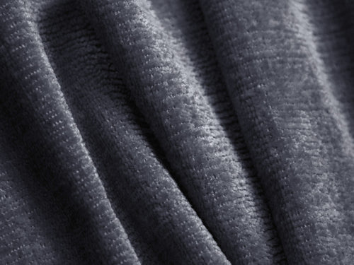 Micadoni rechter hoekbank Jenny 5-zits, chenille donkerblauw - 145x225x73cm