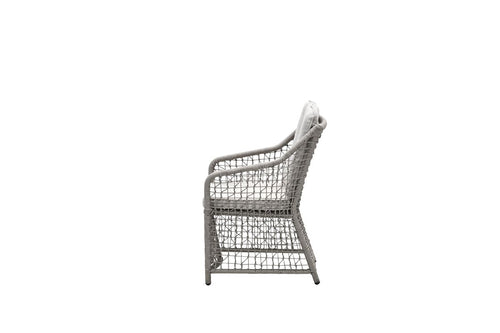 Vasto dining fauteuil - rope taupe - desert sand