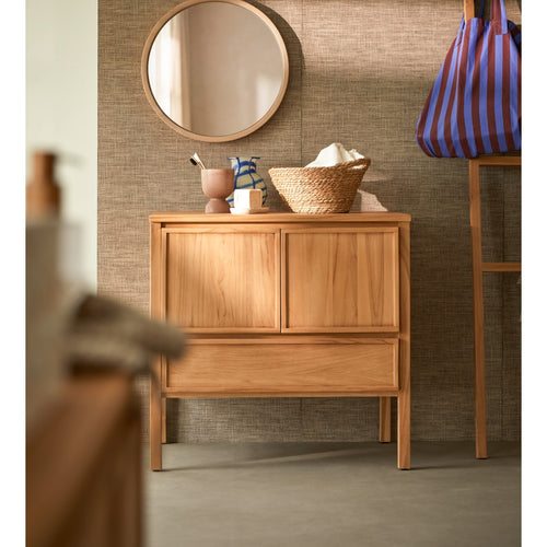 Tikamoon Teakhouten kast 80 cm - Naturel