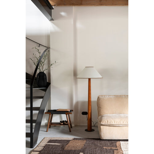 Dutchbone Horace Vloerlamp - Bruin - vtwonen shop