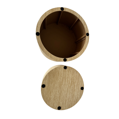 Calicosy - MAIA Set van 2 salontafels - Beige - 58x58x38 cm