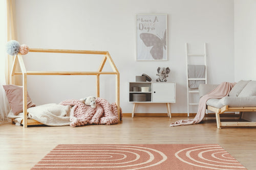 AFK Living vloerkleed Harmoni - voor kinderen - roos - 140x200 cm