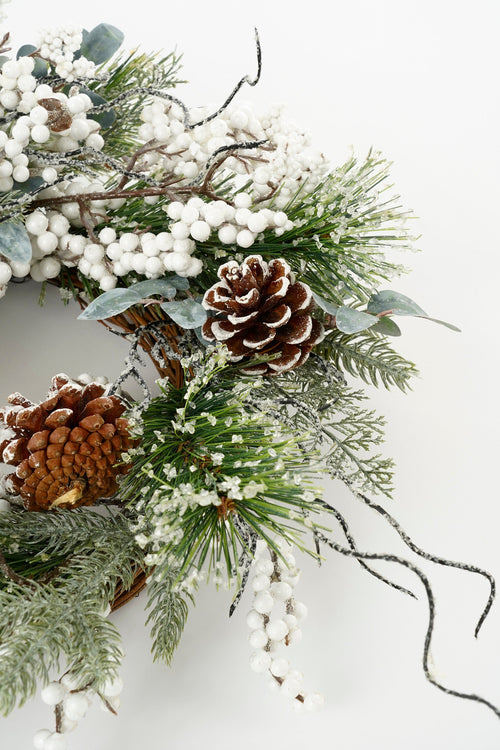 House of Seasons Hardy Kerstkrans - Ø40 cm - Groen