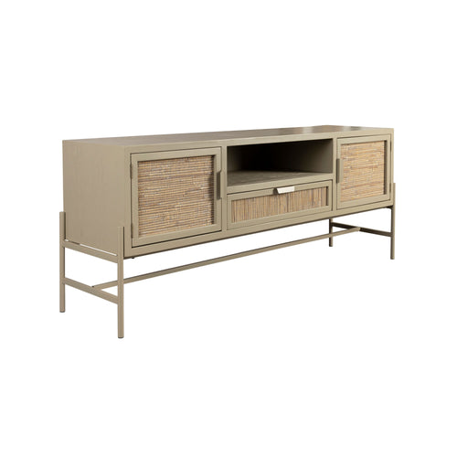 Dutchbone Yasu Dressoir Hout/ Metaal Beige - vtwonen shop