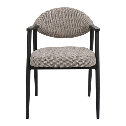 DÉJA Living Eetkamerstoel Karup - Taupe/Zwart - Set van 2 - vtwonen shop