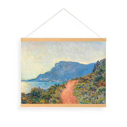 Art for the Home Hangende Poster Linnen - Zuidelijk Landschap Monet The Red Road - 60x80cm - vtwonen shop