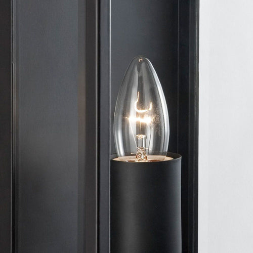 Searchlight buitenlamp Box - 1 lichts - 11  x 25   cm - zwart