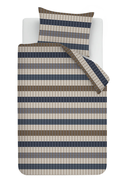 Beddinghouse Dekbedovertrek Bo - 140 x 200/220 cm - Blauw