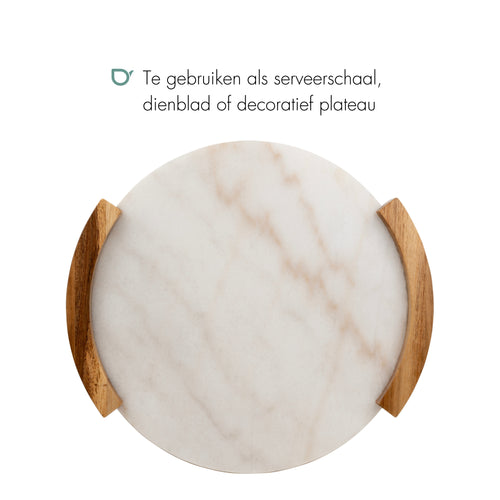 Bredemeijer - Serveerplank Viggo marmer met hout - vtwonen shop