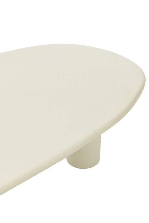 J-Line bijzettafel Bali - hout - wit - large