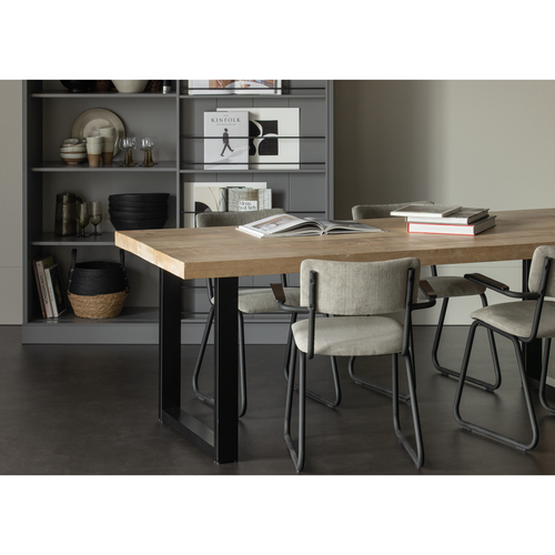 WOOOD u-poot/maastricht kd 1 stuks Tablo - Metaal - Zwart - 72x79x10 - vtwonen shop