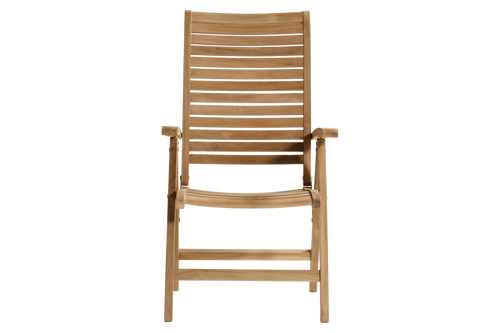 Hartman Tuinstoel Sunderland - Teak Naturel - Zithoogte 44cm - vtwonen shop