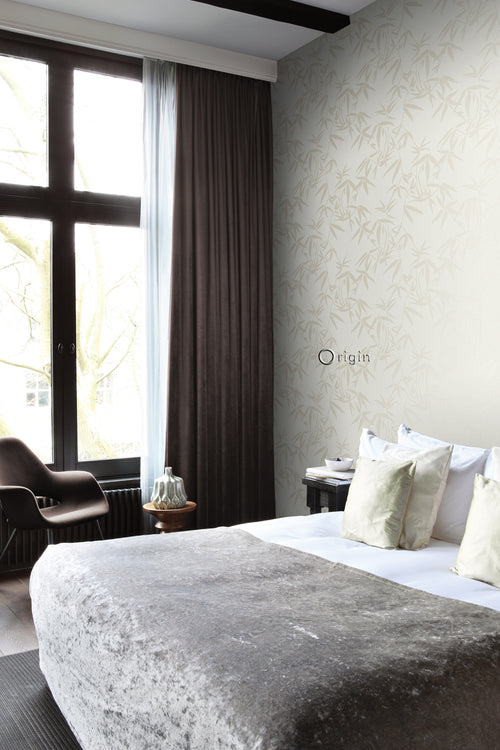 Origin Wallcoverings behang bamboe bladeren beige - 0,53 x 10,05 m - 347735 - vtwonen shop