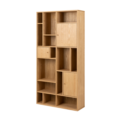 Lisomme Maarten Houten Boekenkast - B 90 cm - Naturel - vtwonen shop