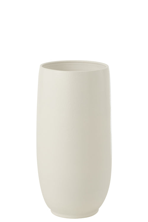 J-Line vaas Ying - keramiek - wit - small - 71 cm hoog