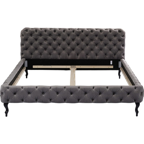Kare Design Bed Desire - fluweel - grijs - 160x200cm - vtwonen shop