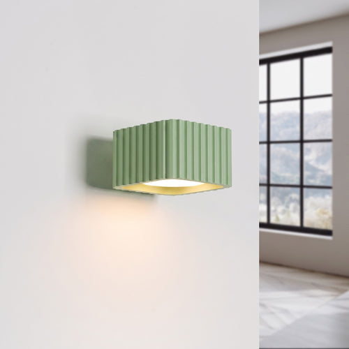 Sollux Lighting Wandlamp RIFF saliegroen Gx53 - 10x12x6cm