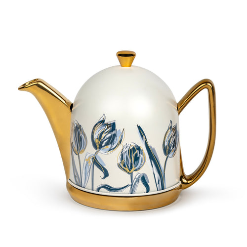 Bredemeijer - Theepot jubileum Cosy Manto 1,0L goud/tulp - Limited Edition