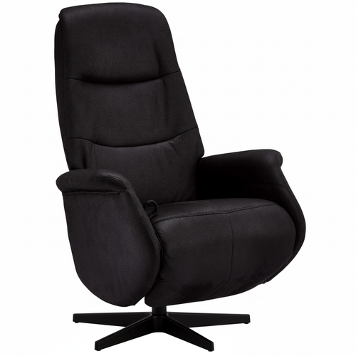 Furnhouse relaxfauteuil Delta - Zwart - Draaibaar - 79x90x114