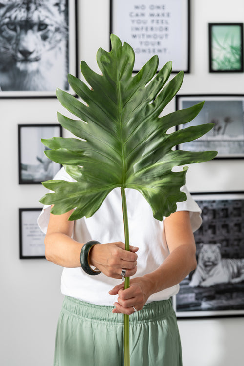 J-Line decoratie Blad - kunststof - donkergroen - vtwonen shop