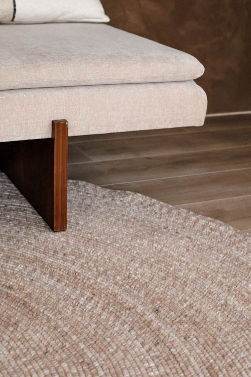 Interieur05 Rond wollen vloerkleed Gapo beige