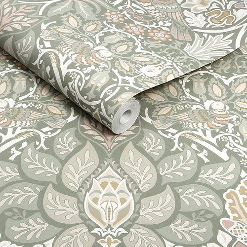 William Morris at Home Vliesbehang - Dove & Rose Spring Garden - 1000x52 - vtwonen shop