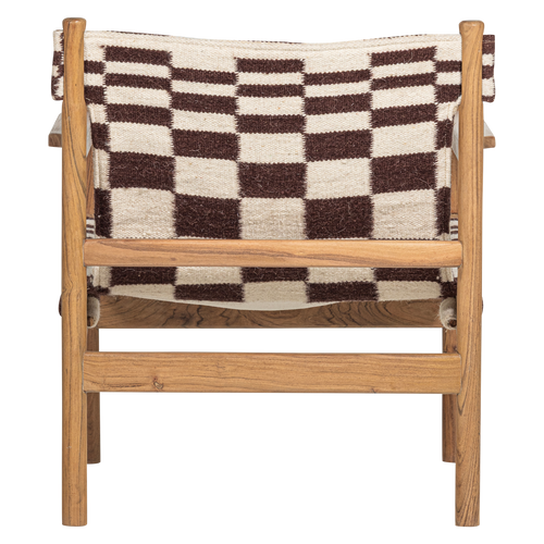 WOOOD fauteuil met houten frame Zano - Hout - Naturel/Bruin - 76x73x67