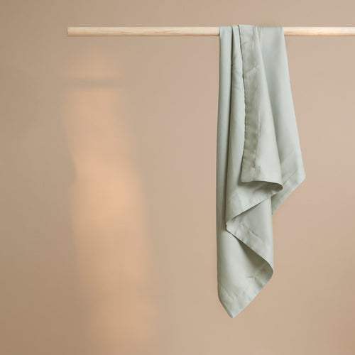 Coco & Cici - Tencel Sateen Kussensloop 70 x 60 cm - Kussenhoes - Lyocell - Extra Zacht & 100% Natuurlijk - Grijs Groen - Zonder Volant