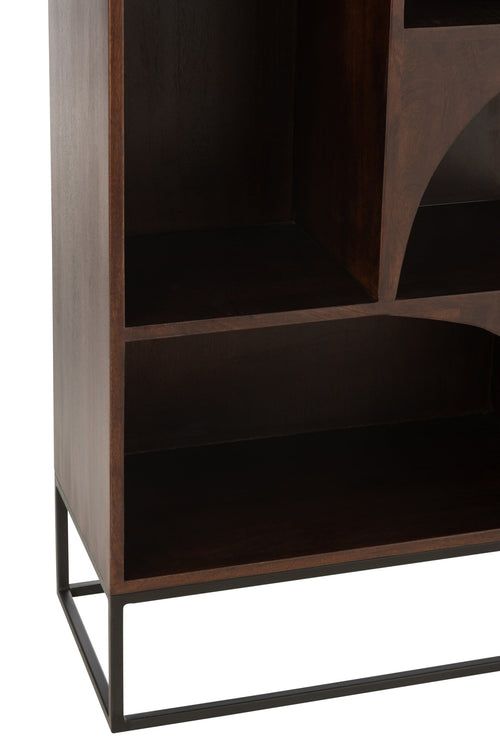 J-Line rek Mode - mango hout/mdf - bruin