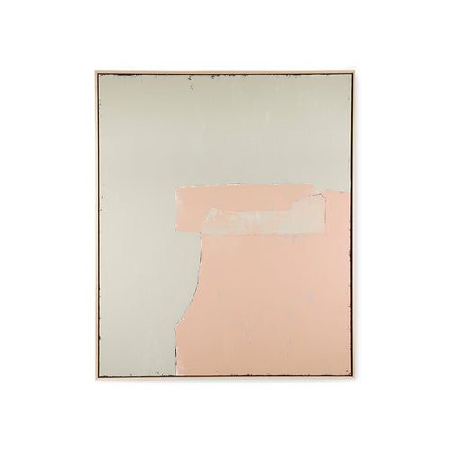 HKLIVING schilderij Abstract – olijf/roze – 100x120cm - vtwonen shop