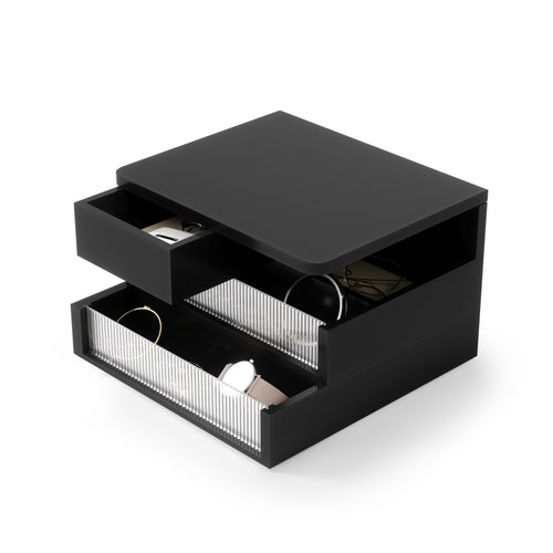 Umbra opbergdoos Malibu - 24 x 24 x 15 cm - zwart