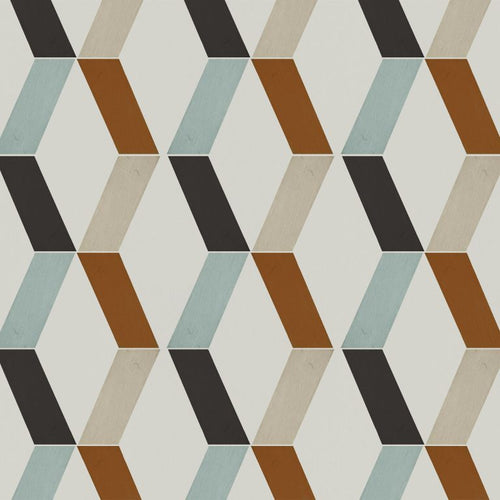 Catchii Behang Zigzag Franky beige multi - vtwonen shop