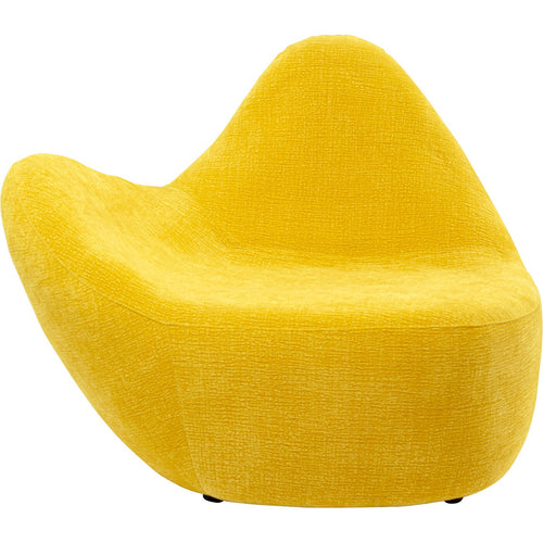 Kare Design Fauteuil Glow Wave geel