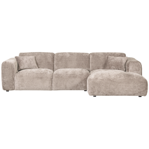 WOOOD chaise longue rechts Cloud - Chenille - Naturel - 80x280x165 cm - vtwonen shop