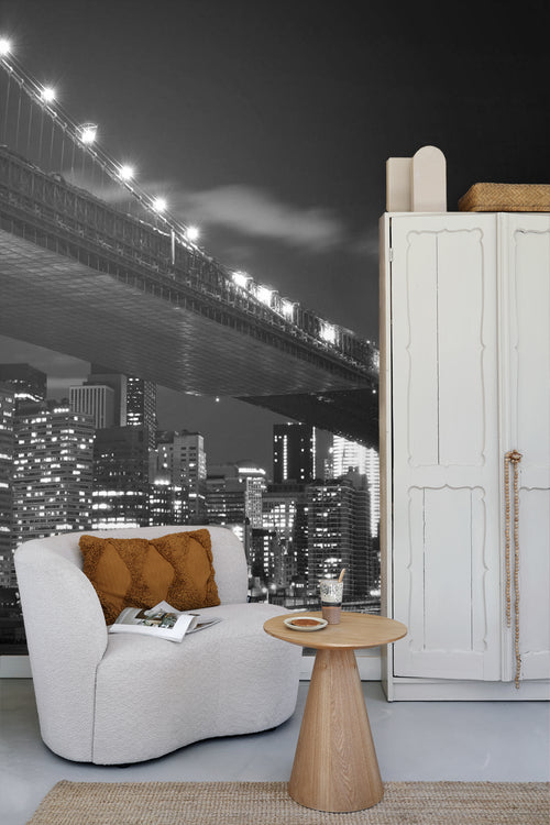 Sanders & Sanders fotobehang New york zwart - 360 x 254 cm - 600385 - vtwonen shop