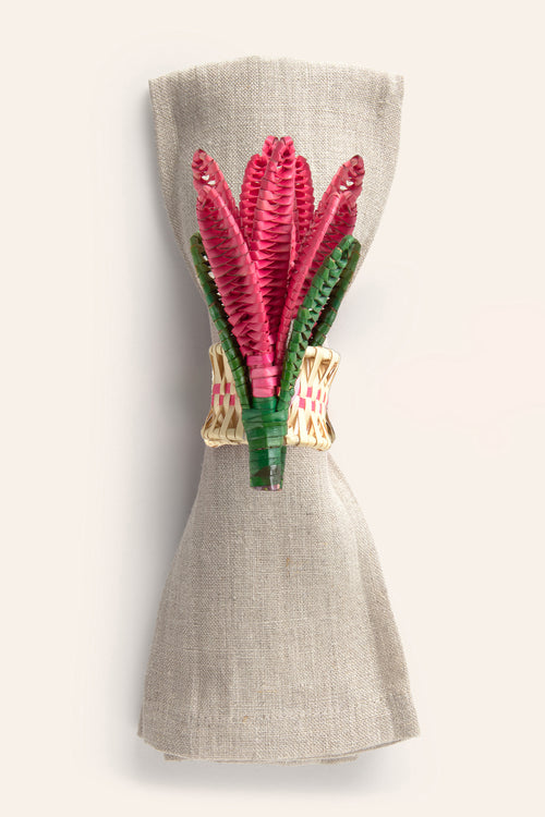 Calma House Servettenhouder Lilium - Roze - Diam. 3.5x8