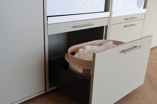Wastoren® wasmachinekast - Kastenwand 1.1-SA - salie - 194 x 207 x 65 cm