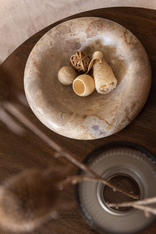 J-Line doos Gedroogde Noten - bamboe - naturel - vtwonen shop