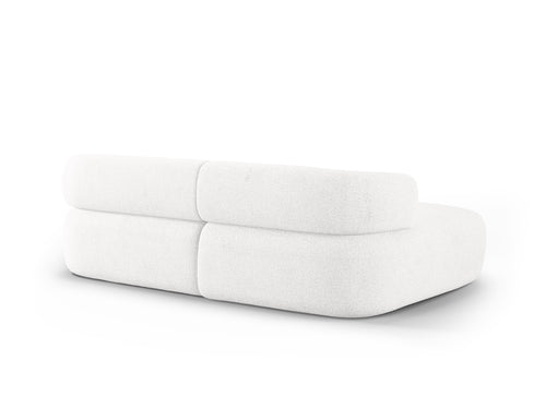 Micadoni linker hoekbank Jenny 5-zits, boucle ivoor - 145x200x73cm
