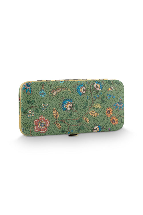Pip Studio Manicureset Flora Bangalore Mini Dames - Groen - 15x2x7,5 cm