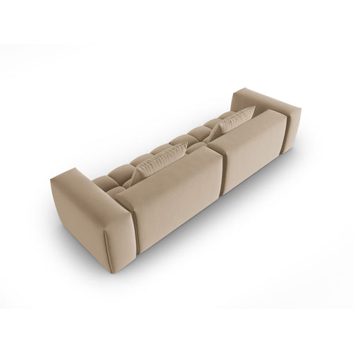Cosmopolitan Design - Modulaire bank Verona 5-zits, flueel zand - 85x290x70cm
