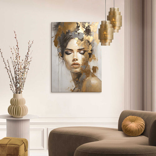 Reinders schilderij Gouden vrouw - 70x50cm