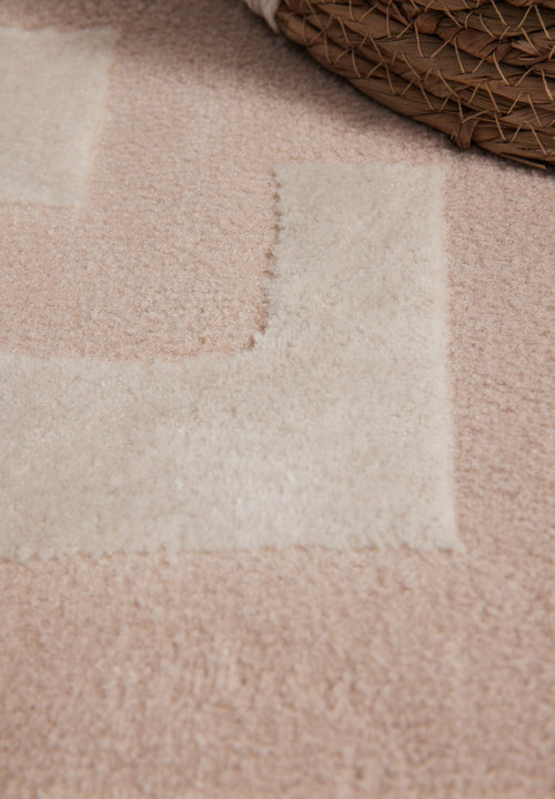 Elle Decoration Perles Shortpile Rug Onyx Beige Cream 200x280 cm