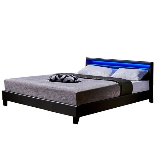 Home Deluxe LED bed ASTRO donkergrijs 180 x 200 cm - vtwonen shop