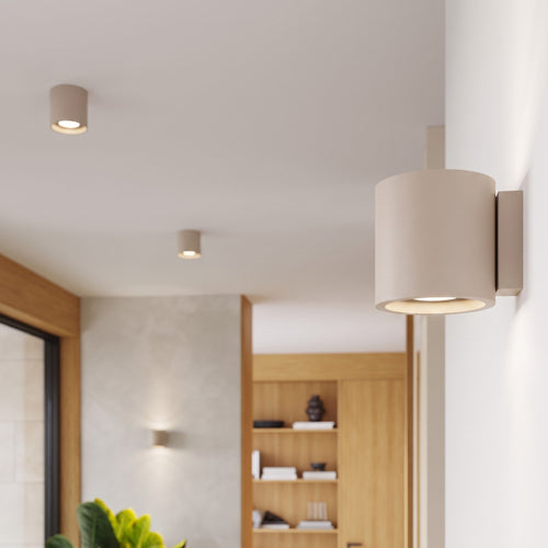 Sollux Lighting Wandlamp ORBIS 1 taupe - 10x12x10cm