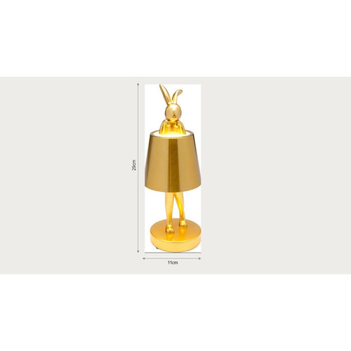 Kare Design Tafellamp Animal konijn LED 29cm goud